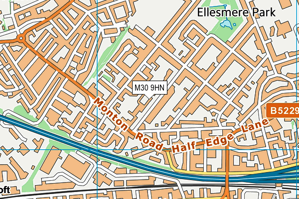 M30 9HN map - OS VectorMap District (Ordnance Survey)