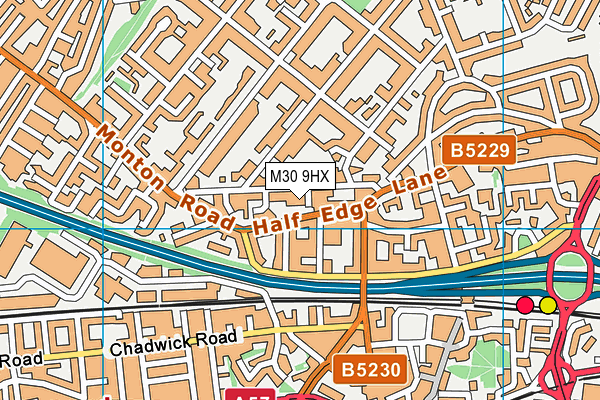 M30 9HX map - OS VectorMap District (Ordnance Survey) M30 9HX map - OS VectorMap District (Ordnance Survey)