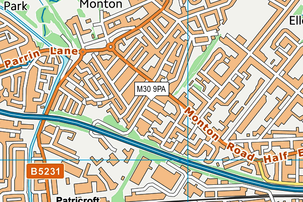 M30 9PA map - OS VectorMap District (Ordnance Survey) M30 9PA map - OS VectorMap District (Ordnance Survey)
