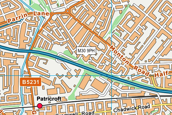 M30 9PH map - OS VectorMap District (Ordnance Survey) M30 9PH map - OS VectorMap District (Ordnance Survey)