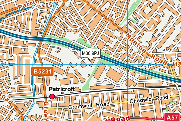M30 9PJ map - OS VectorMap District (Ordnance Survey) M30 9PJ map - OS VectorMap District (Ordnance Survey)
