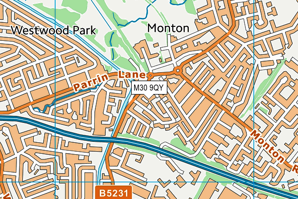 M30 9QY map - OS VectorMap District (Ordnance Survey) M30 9QY map - OS VectorMap District (Ordnance Survey)