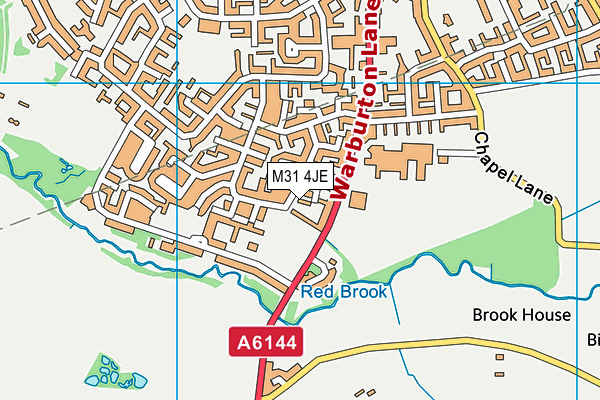 M31 4JE map - OS VectorMap District (Ordnance Survey)