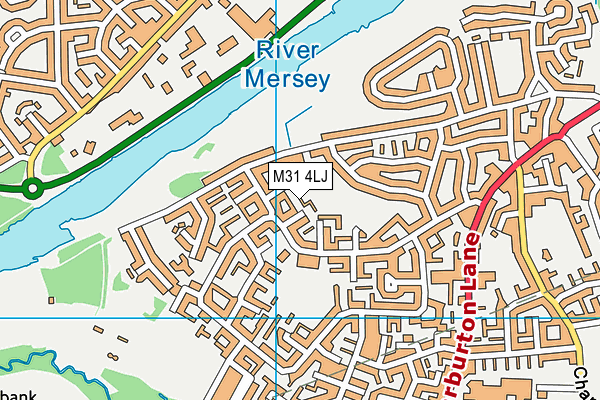 M31 4LJ map - OS VectorMap District (Ordnance Survey) M31 4LJ map - OS VectorMap District (Ordnance Survey)