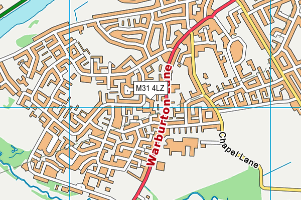 M31 4LZ map - OS VectorMap District (Ordnance Survey) M31 4LZ map - OS VectorMap District (Ordnance Survey)