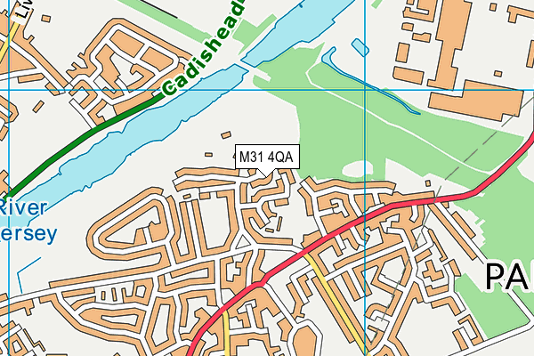M31 4QA map - OS VectorMap District (Ordnance Survey) M31 4QA map - OS VectorMap District (Ordnance Survey)