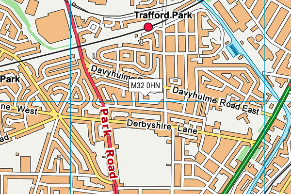 M32 0HN map - OS VectorMap District (Ordnance Survey) M32 0HN map - OS VectorMap District (Ordnance Survey)