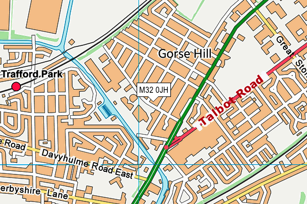 M32 0JH map - OS VectorMap District (Ordnance Survey) M32 0JH map - OS VectorMap District (Ordnance Survey)