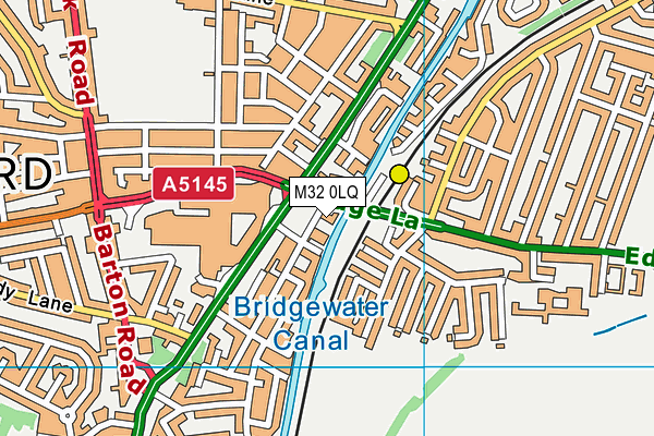 M32 0LQ map - OS VectorMap District (Ordnance Survey) M32 0LQ map - OS VectorMap District (Ordnance Survey)