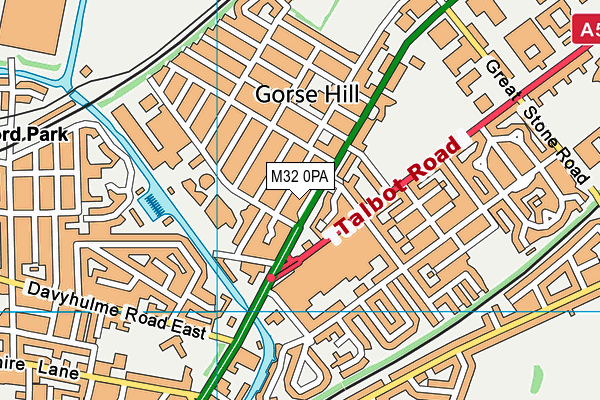 M32 0PA map - OS VectorMap District (Ordnance Survey) M32 0PA map - OS VectorMap District (Ordnance Survey)