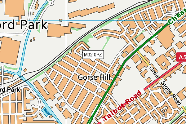 M32 0PZ map - OS VectorMap District (Ordnance Survey) M32 0PZ map - OS VectorMap District (Ordnance Survey)