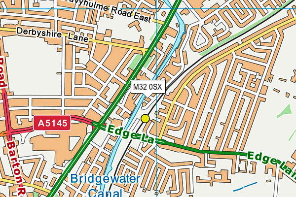 M32 0SX map - OS VectorMap District (Ordnance Survey) M32 0SX map - OS VectorMap District (Ordnance Survey)