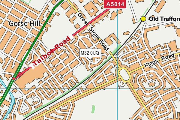 M32 0UQ map - OS VectorMap District (Ordnance Survey) M32 0UQ map - OS VectorMap District (Ordnance Survey)
