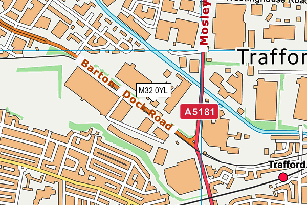 M32 0YL map - OS VectorMap District (Ordnance Survey) M32 0YL map - OS VectorMap District (Ordnance Survey)