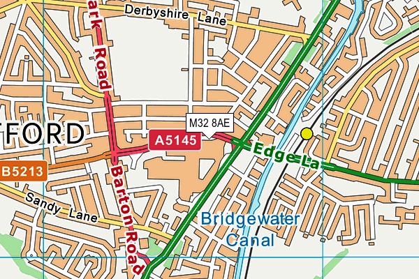 M32 8AE map - OS VectorMap District (Ordnance Survey) M32 8AE map - OS VectorMap District (Ordnance Survey)