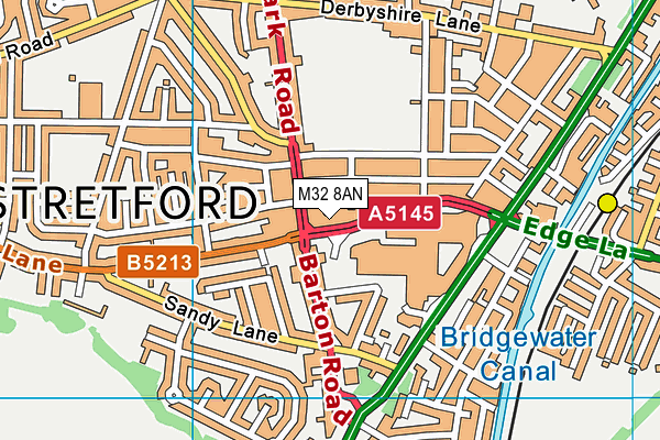 M32 8AN map - OS VectorMap District (Ordnance Survey) M32 8AN map - OS VectorMap District (Ordnance Survey)
