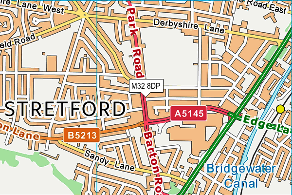 M32 8DP map - OS VectorMap District (Ordnance Survey) M32 8DP map - OS VectorMap District (Ordnance Survey)