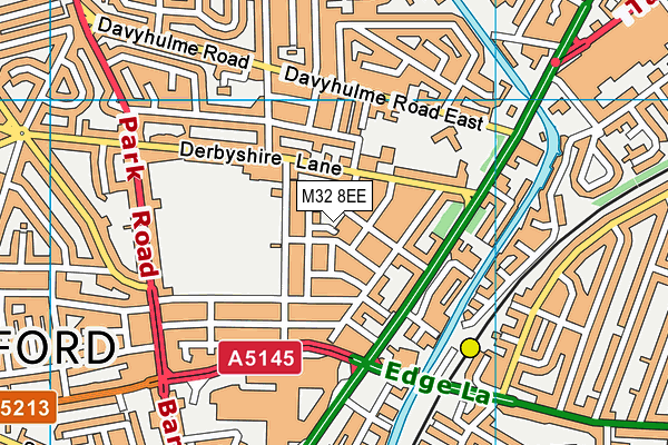 M32 8EE map - OS VectorMap District (Ordnance Survey) M32 8EE map - OS VectorMap District (Ordnance Survey)