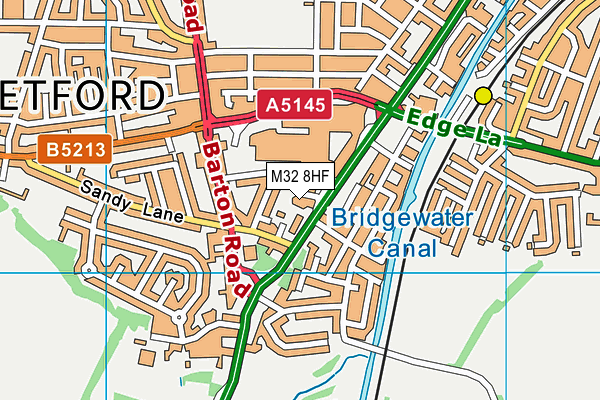 M32 8HF map - OS VectorMap District (Ordnance Survey) M32 8HF map - OS VectorMap District (Ordnance Survey)