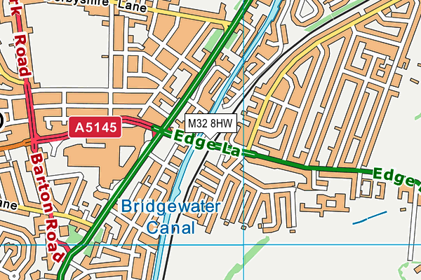 M32 8HW map - OS VectorMap District (Ordnance Survey) M32 8HW map - OS VectorMap District (Ordnance Survey)