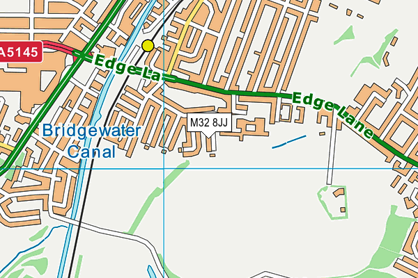 M32 8JJ map - OS VectorMap District (Ordnance Survey) M32 8JJ map - OS VectorMap District (Ordnance Survey)