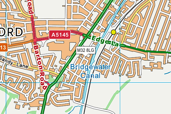 M32 8LG map - OS VectorMap District (Ordnance Survey) M32 8LG map - OS VectorMap District (Ordnance Survey)