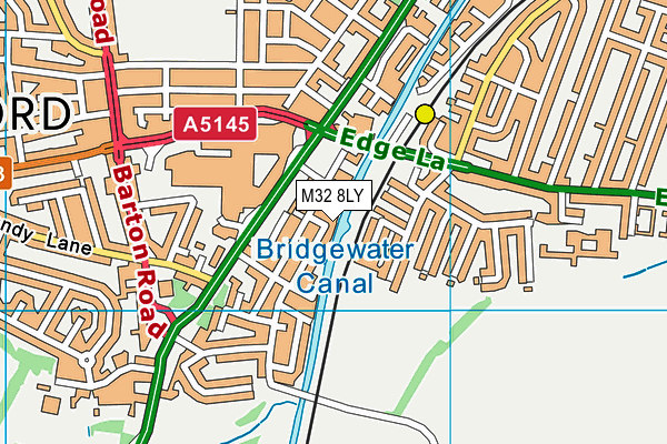 M32 8LY map - OS VectorMap District (Ordnance Survey) M32 8LY map - OS VectorMap District (Ordnance Survey)