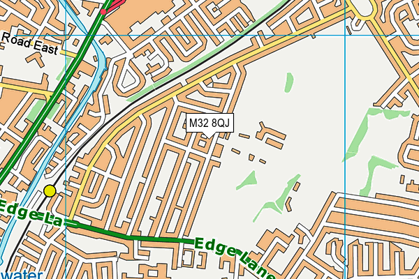 M32 8QJ map - OS VectorMap District (Ordnance Survey) M32 8QJ map - OS VectorMap District (Ordnance Survey)