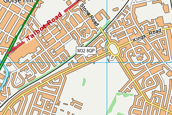 M32 8QP map - OS VectorMap District (Ordnance Survey) M32 8QP map - OS VectorMap District (Ordnance Survey)
