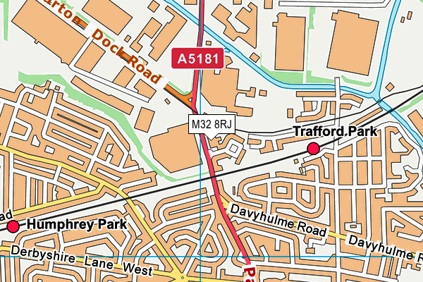 M32 8RJ map - OS VectorMap District (Ordnance Survey) M32 8RJ map - OS VectorMap District (Ordnance Survey)