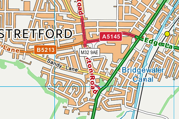 M32 9AE map - OS VectorMap District (Ordnance Survey) M32 9AE map - OS VectorMap District (Ordnance Survey)
