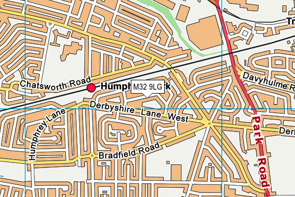 M32 9LG map - OS VectorMap District (Ordnance Survey) M32 9LG map - OS VectorMap District (Ordnance Survey)