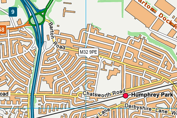 M32 9PE map - OS VectorMap District (Ordnance Survey) M32 9PE map - OS VectorMap District (Ordnance Survey)