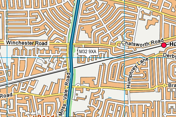 M32 9XA map - OS VectorMap District (Ordnance Survey) M32 9XA map - OS VectorMap District (Ordnance Survey)