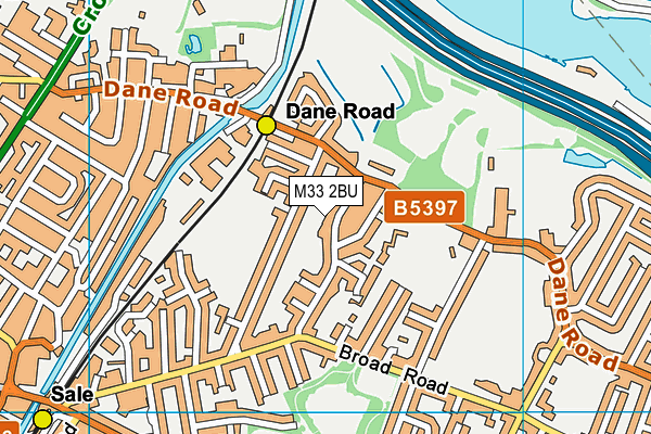 M33 2BU map - OS VectorMap District (Ordnance Survey) M33 2BU map - OS VectorMap District (Ordnance Survey)