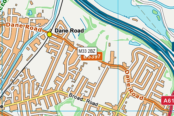 M33 2BZ map - OS VectorMap District (Ordnance Survey) M33 2BZ map - OS VectorMap District (Ordnance Survey)