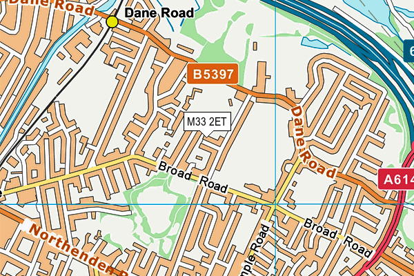 M33 2ET map - OS VectorMap District (Ordnance Survey)