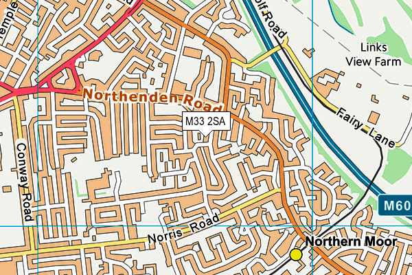 M33 2SA map - OS VectorMap District (Ordnance Survey) M33 2SA map - OS VectorMap District (Ordnance Survey)