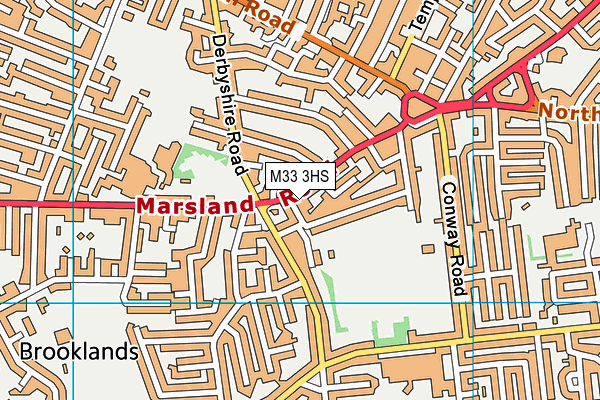 M33 3HS map - OS VectorMap District (Ordnance Survey) M33 3HS map - OS VectorMap District (Ordnance Survey)
