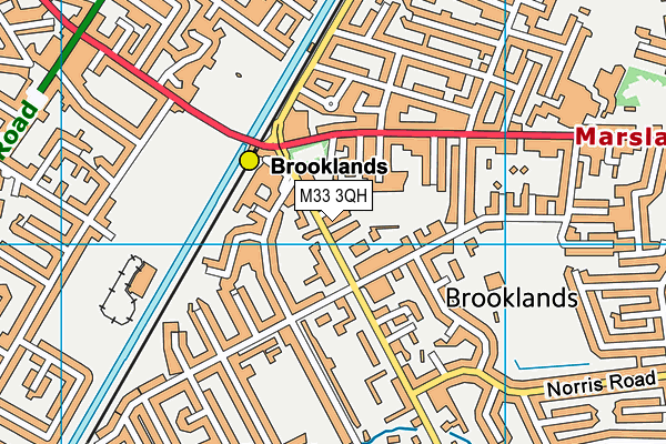 M33 3QH map - OS VectorMap District (Ordnance Survey) M33 3QH map - OS VectorMap District (Ordnance Survey)