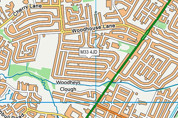 M33 4JD map - OS VectorMap District (Ordnance Survey) M33 4JD map - OS VectorMap District (Ordnance Survey)