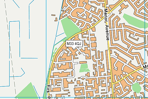 M33 4QJ map - OS VectorMap District (Ordnance Survey) M33 4QJ map - OS VectorMap District (Ordnance Survey)