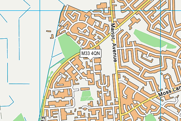 M33 4QN map - OS VectorMap District (Ordnance Survey) M33 4QN map - OS VectorMap District (Ordnance Survey)