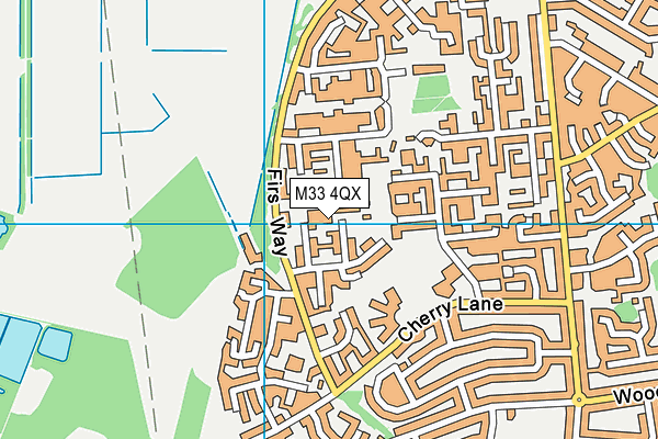 M33 4QX map - OS VectorMap District (Ordnance Survey) M33 4QX map - OS VectorMap District (Ordnance Survey)