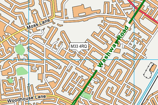 M33 4RQ map - OS VectorMap District (Ordnance Survey) M33 4RQ map - OS VectorMap District (Ordnance Survey)