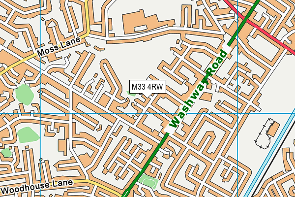 M33 4RW map - OS VectorMap District (Ordnance Survey) M33 4RW map - OS VectorMap District (Ordnance Survey)