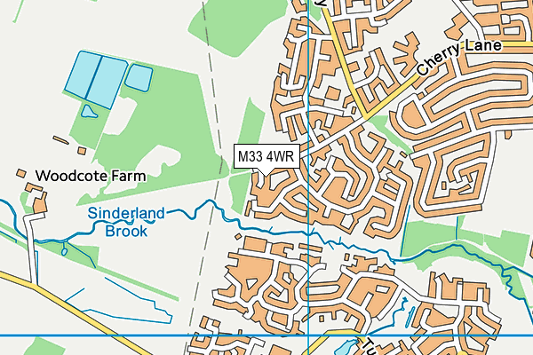 M33 4WR map - OS VectorMap District (Ordnance Survey) M33 4WR map - OS VectorMap District (Ordnance Survey)