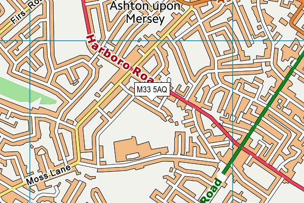 M33 5AQ map - OS VectorMap District (Ordnance Survey) M33 5AQ map - OS VectorMap District (Ordnance Survey)