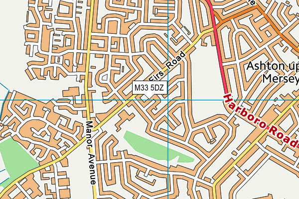 M33 5DZ map - OS VectorMap District (Ordnance Survey) M33 5DZ map - OS VectorMap District (Ordnance Survey)