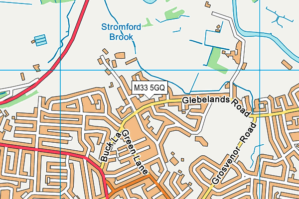 M33 5GQ map - OS VectorMap District (Ordnance Survey) M33 5GQ map - OS VectorMap District (Ordnance Survey)